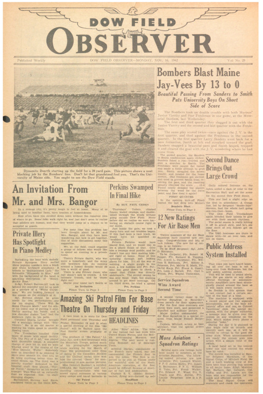 Dow Field Observer, November 16, 1942