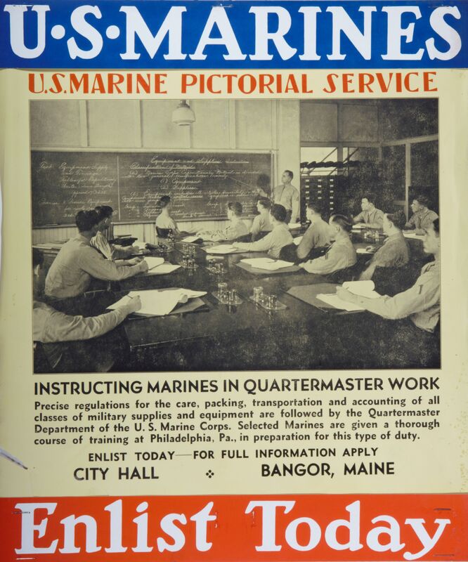 U.S. Marine Pictorial Service -- Instructing Marines In Quartermaster Work