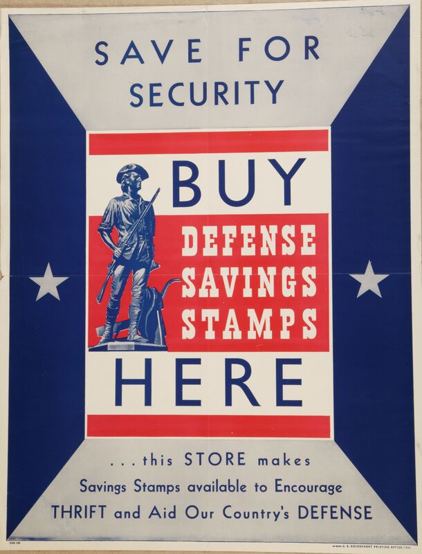 Save For Security -- Buy Defense Savings Stamps Here