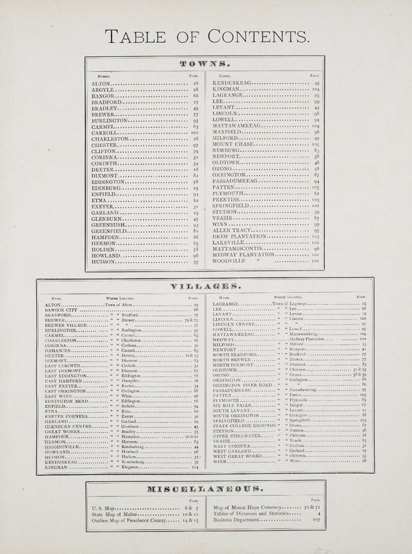 Table of Contents