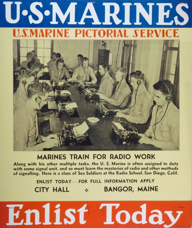 U.S. Marine Pictorial Service -- Marines Train For Radio Work