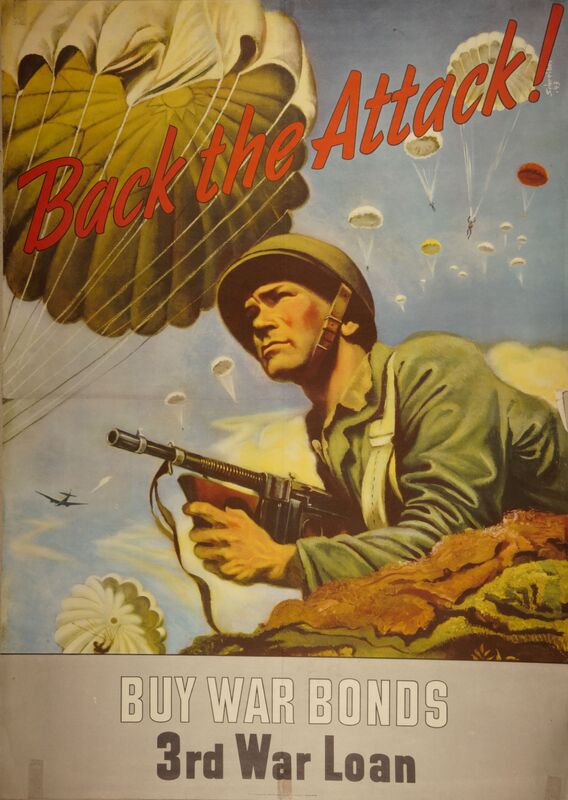 Back The Attack -- Buy War Bonds -- 3rd War Loan