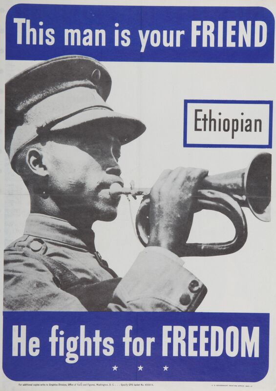This Man Is Your Friend -- He Fights for Freedom -- Ethiopian
