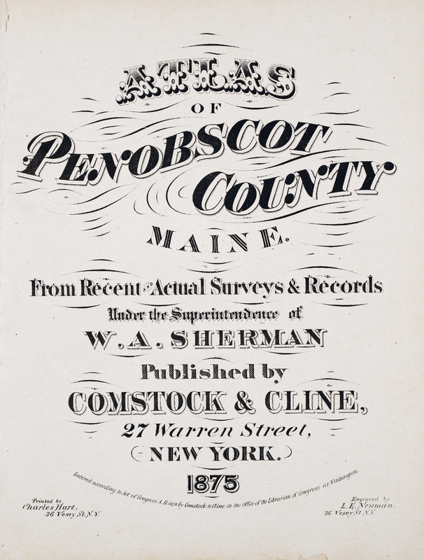 Atlas of Penobscot County, Maine, Title Page