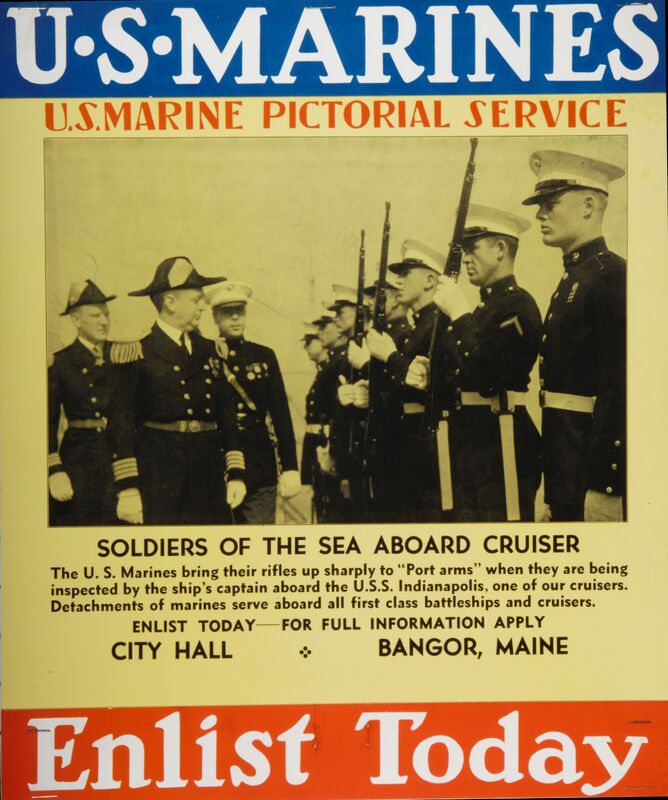 U.S. Marine Pictorial Service -- Soldiers Of The Sea Aboard Cruiser