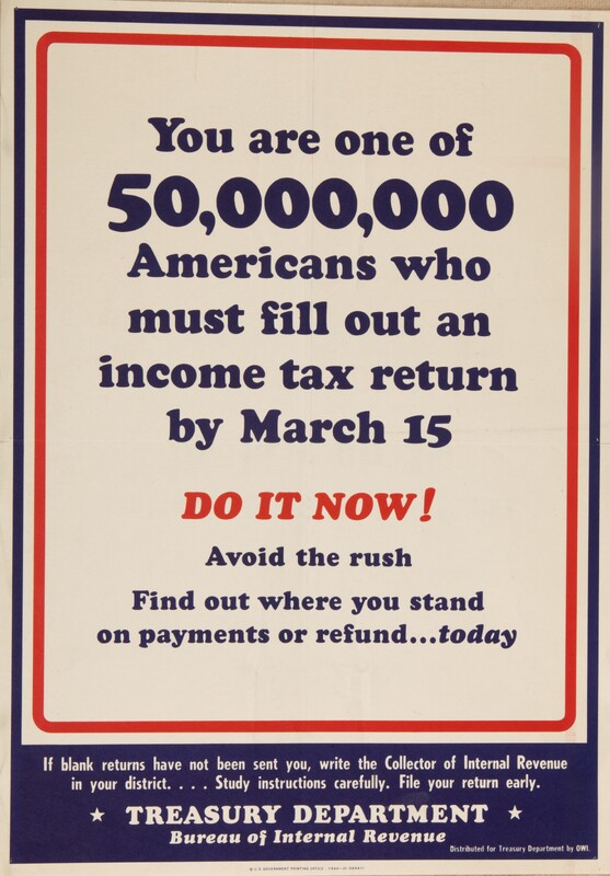 You Are One of 50,000,000 Americans Who Must Fill Out an Income Tax Return by March 15